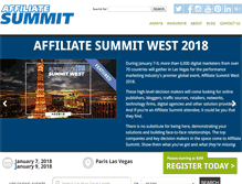 Tablet Screenshot of affiliatesummit.com